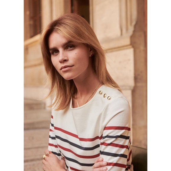 ❌SOLD❌ Sezane Loic Striped Jersey - Picture 2 of 6